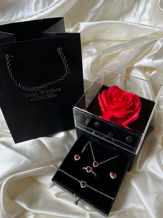 Black (Natural Flower)  Drawer Box 🖤