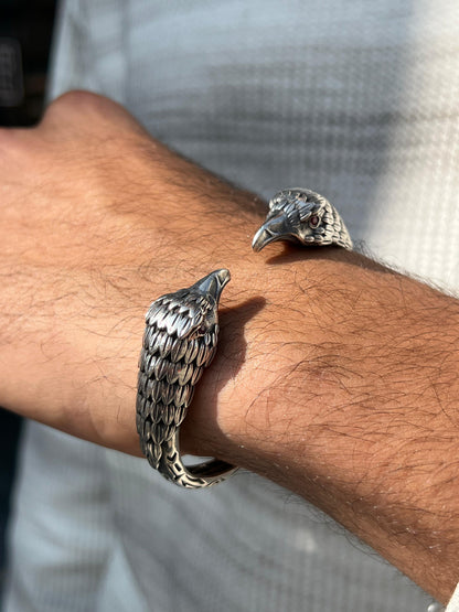 Aura Eagle Bangle for Men's Sterling Silver 925s