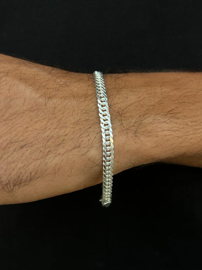 Cut Grommet bracelet-Sterling Silver 925s (21cm-6mm)