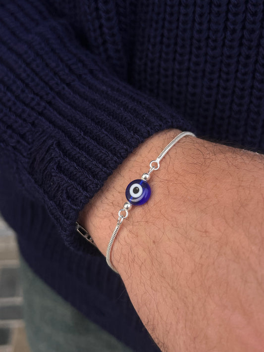 Evil eye Bracelet for Men's Sterling Silver 925s 🧿