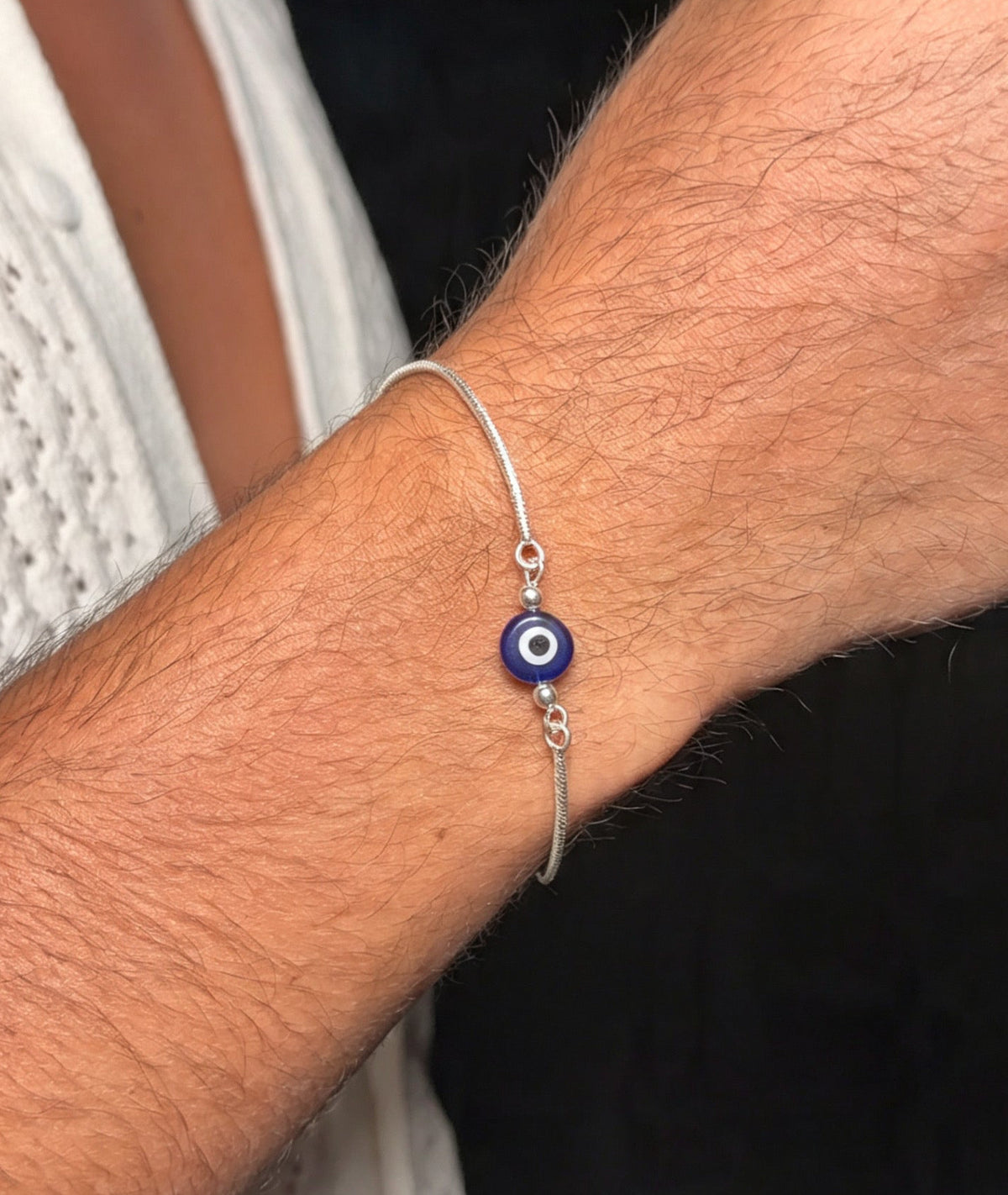 Evil eye Bracelet for Men's Sterling Silver 925s 🧿