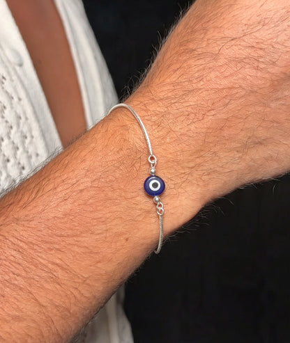 Evil eye Bracelet for Men's Sterling Silver 925s 🧿