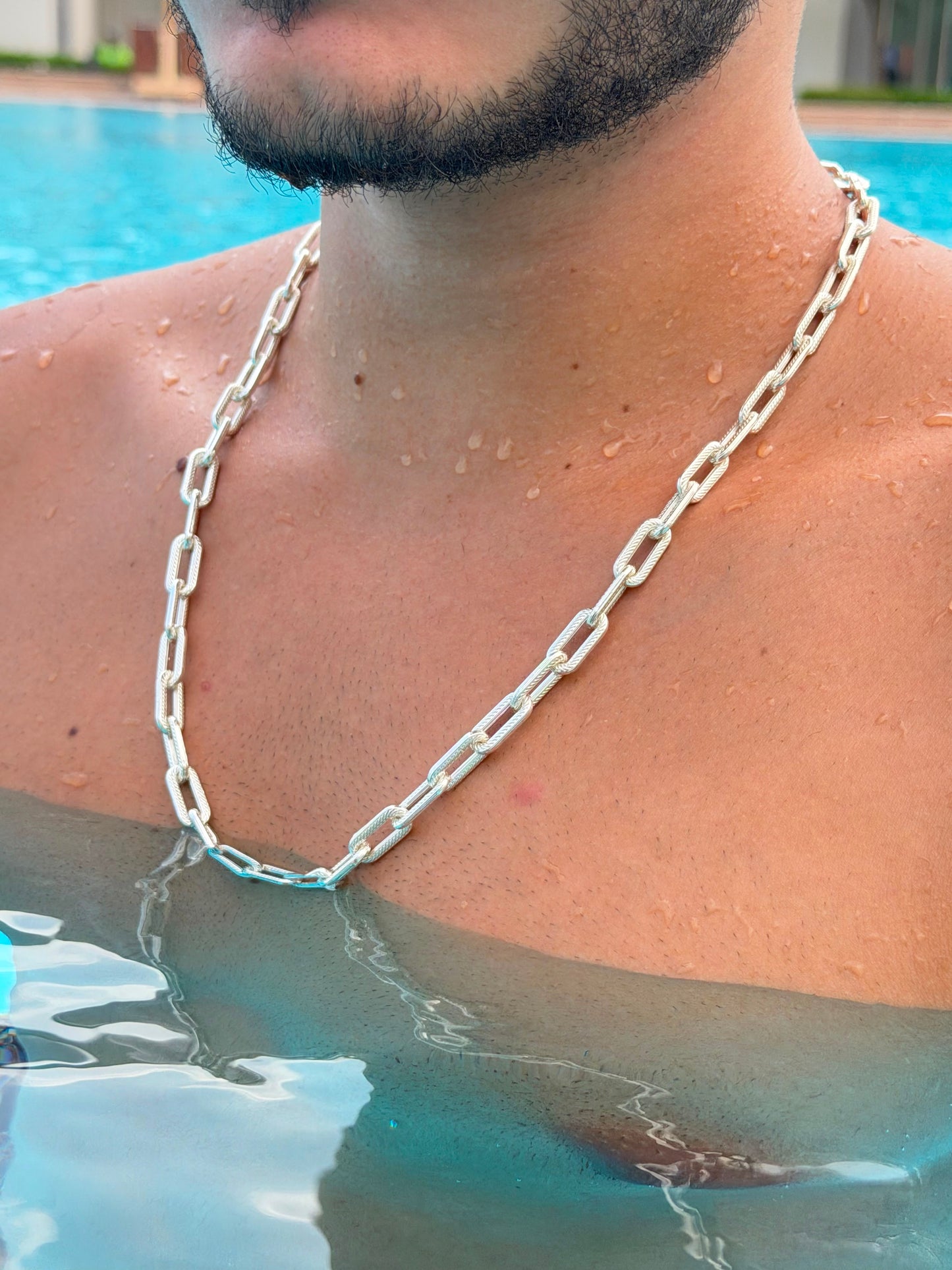 Exclusive 🚫 Pump Turkish Link Necklace Sterling Silver 925s