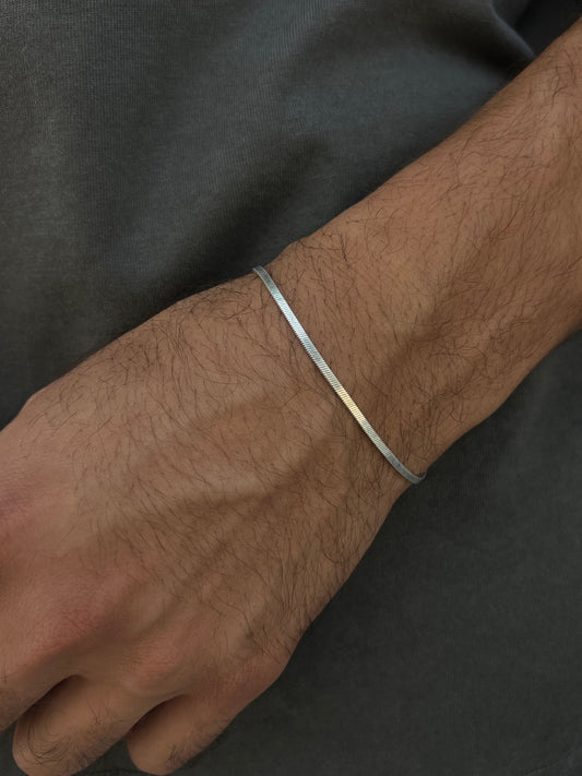 Sleek bracelet-for Men's Sterling Silver 925s
