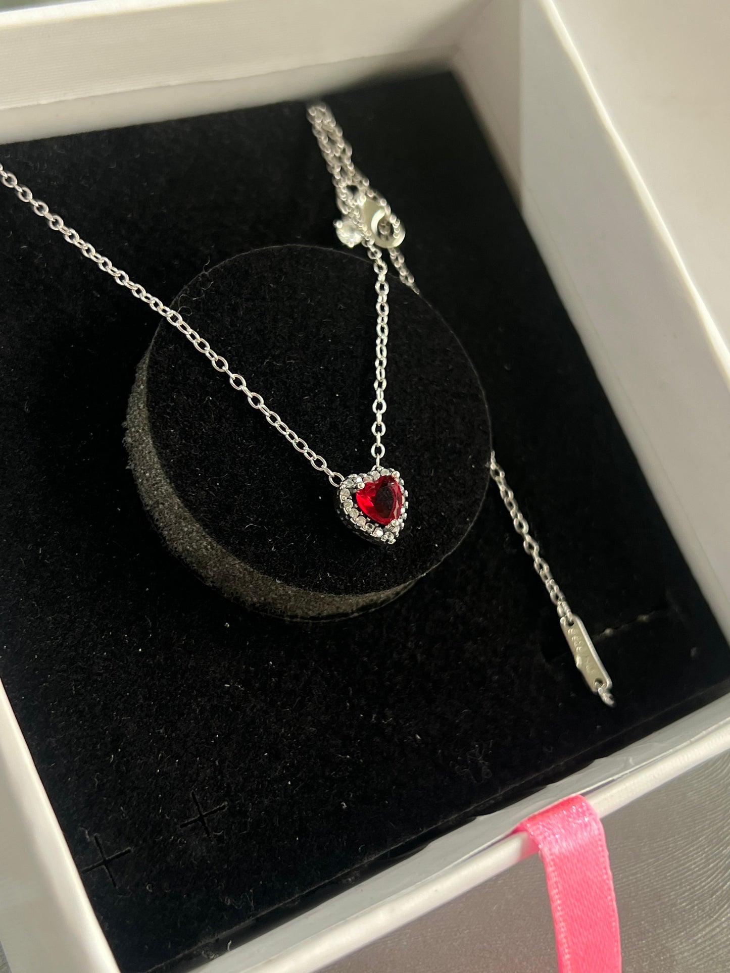 Heart Necklace -Italian Silver 925