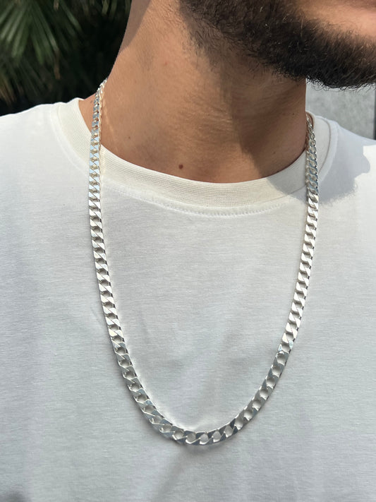 Heavy Gangster Grommet Chain for Men's Sterling Silver 925s