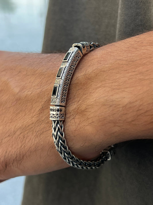 Masculine bracelet-for Men's Sterling Silver 925s