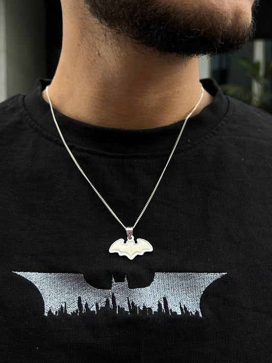 Batman Necklace for Men's Sterling Silver 925s🦇