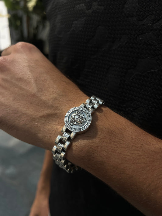 Luxe Versace Bracelet for Men's Sterling Silver 925s