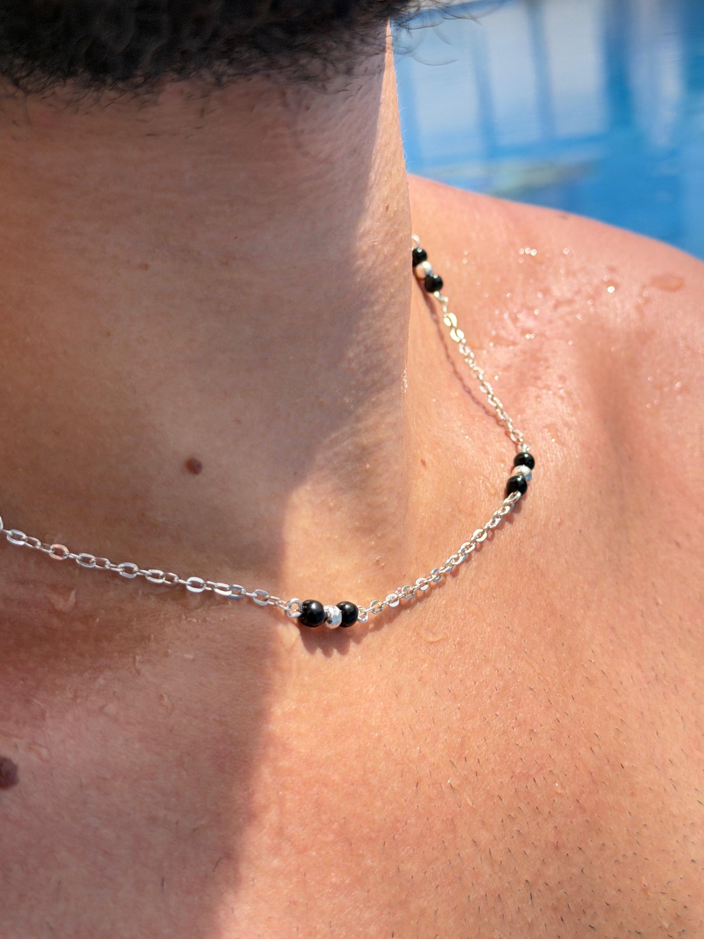 BLACK ZONE Chain in Sterling Silver 925s
