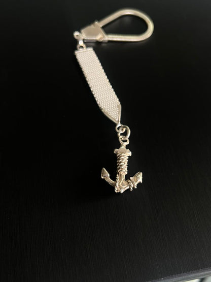 Anchor Key Chain 15cm-Sterling Silver 925s