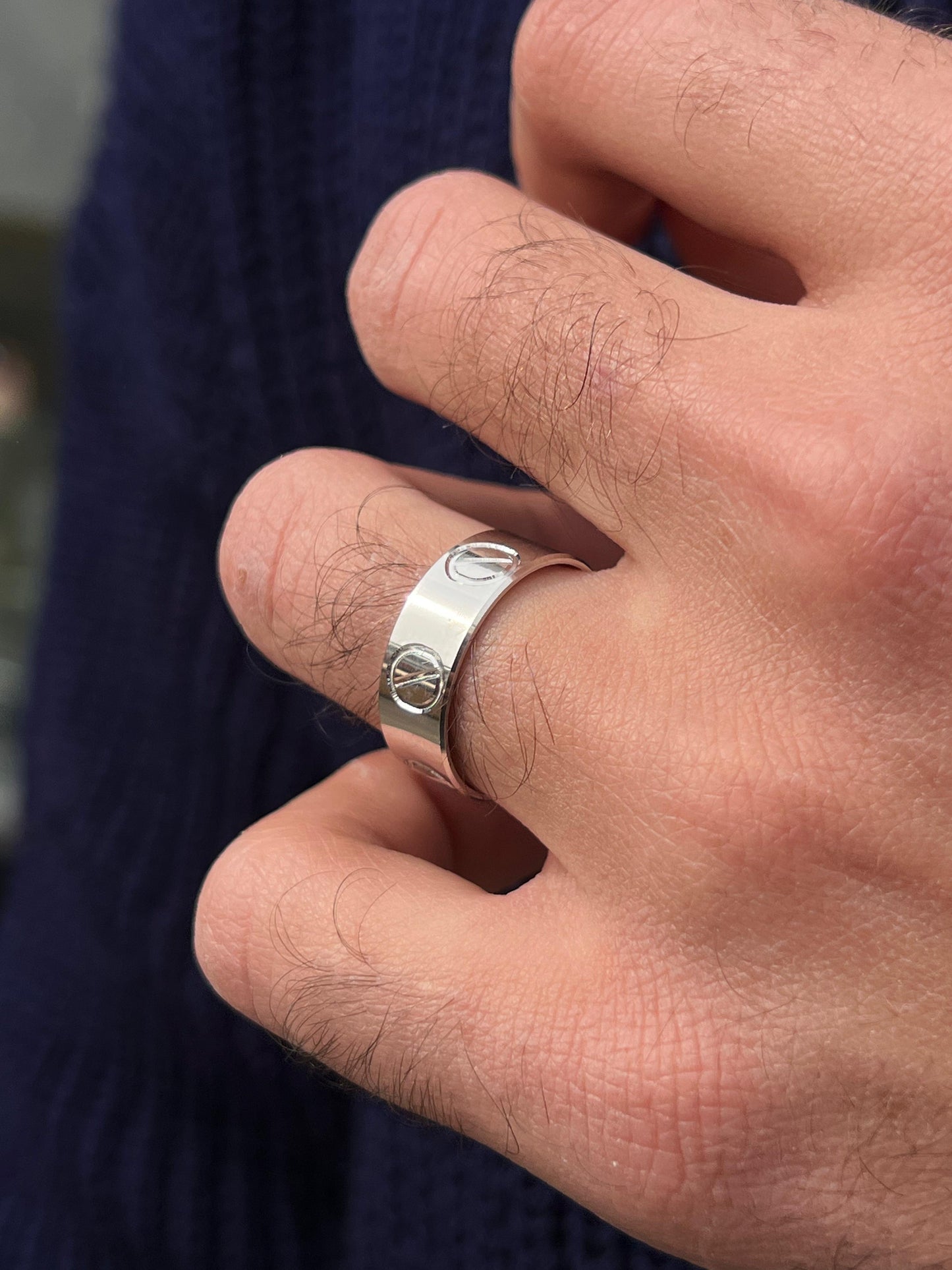 Designer band -for Men's Sterling Silver 925s