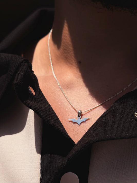 Batman Necklace for Men's Sterling Silver 925s🦇