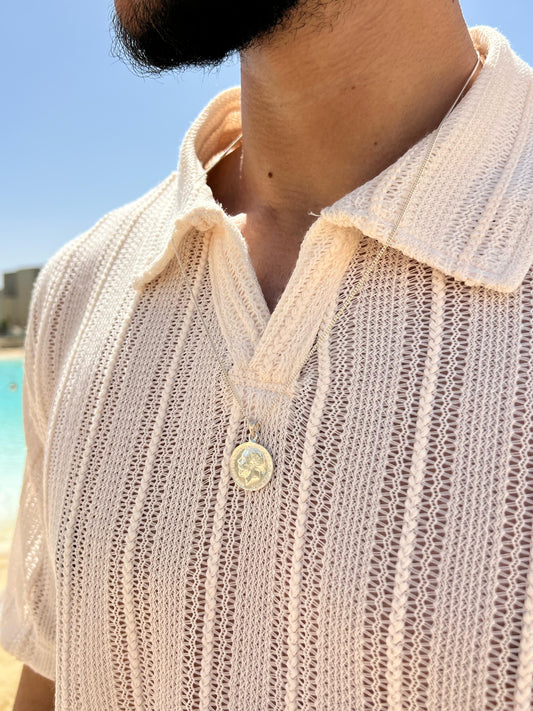 Coin Necklace for Men's Sterling Silver 925s