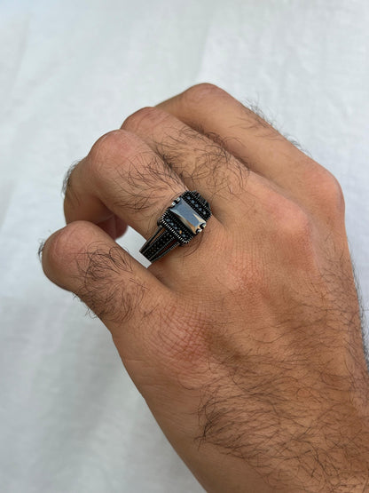 Black Riot Ring -Sterling Silver 925s