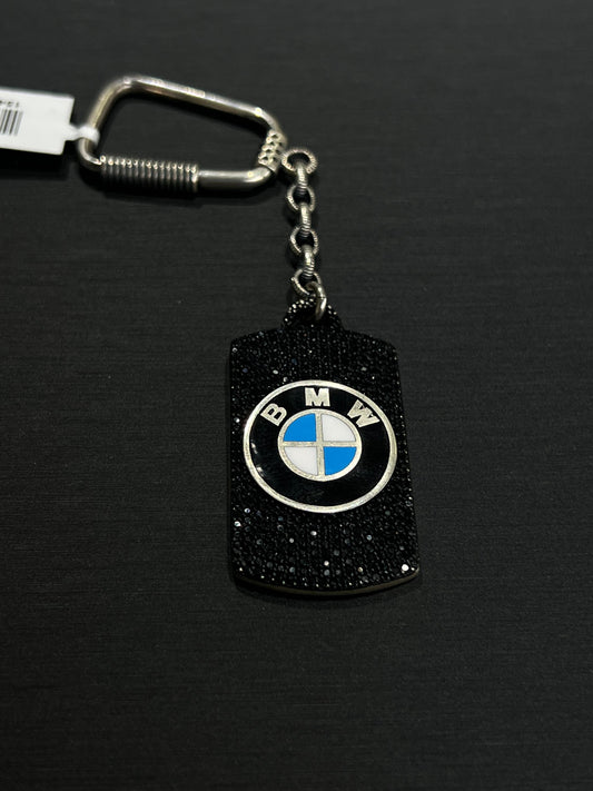 BMW Zirconia Key Chain -Sterling Silver 925s