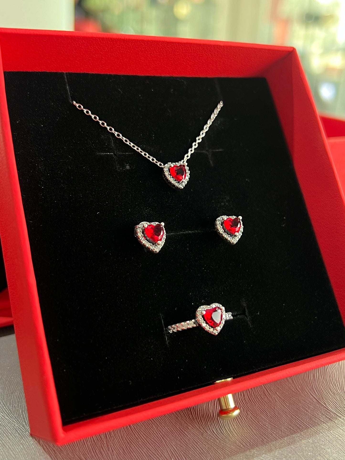 Red Drawer Flower Valentine’s Box