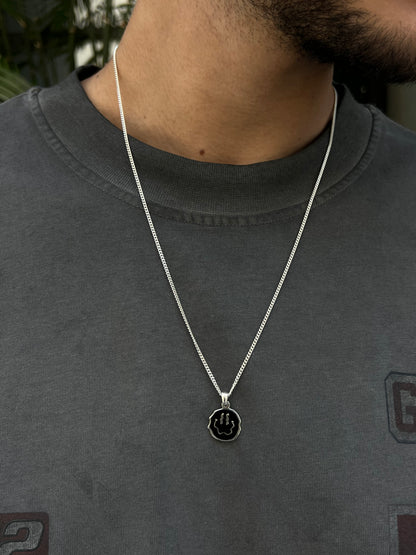 Steamy Smile Necklace for Men's Sterling Silver 925s