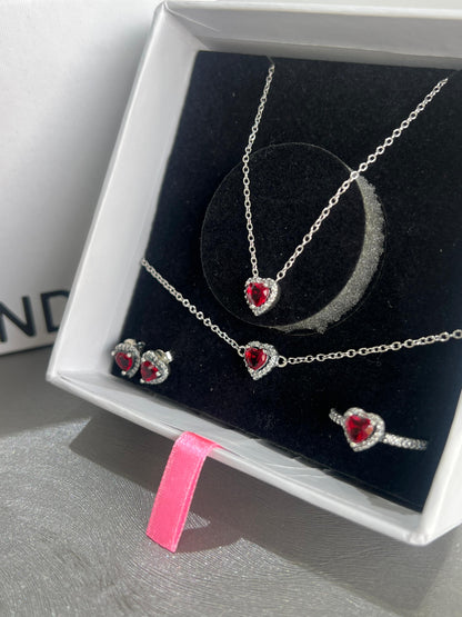 Full Heart Set - Italian Silver 925
