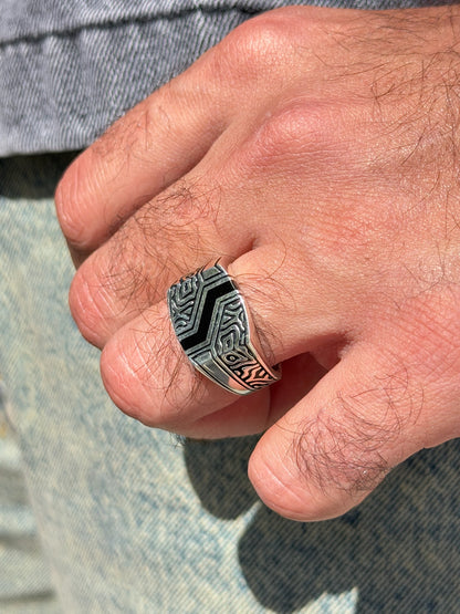 Labyrinth Ring in Sterling Silver 925s