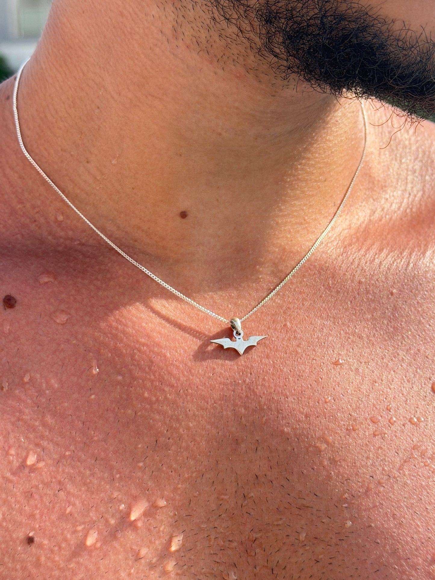 Batman Necklace for Men's Sterling Silver 925s🦇