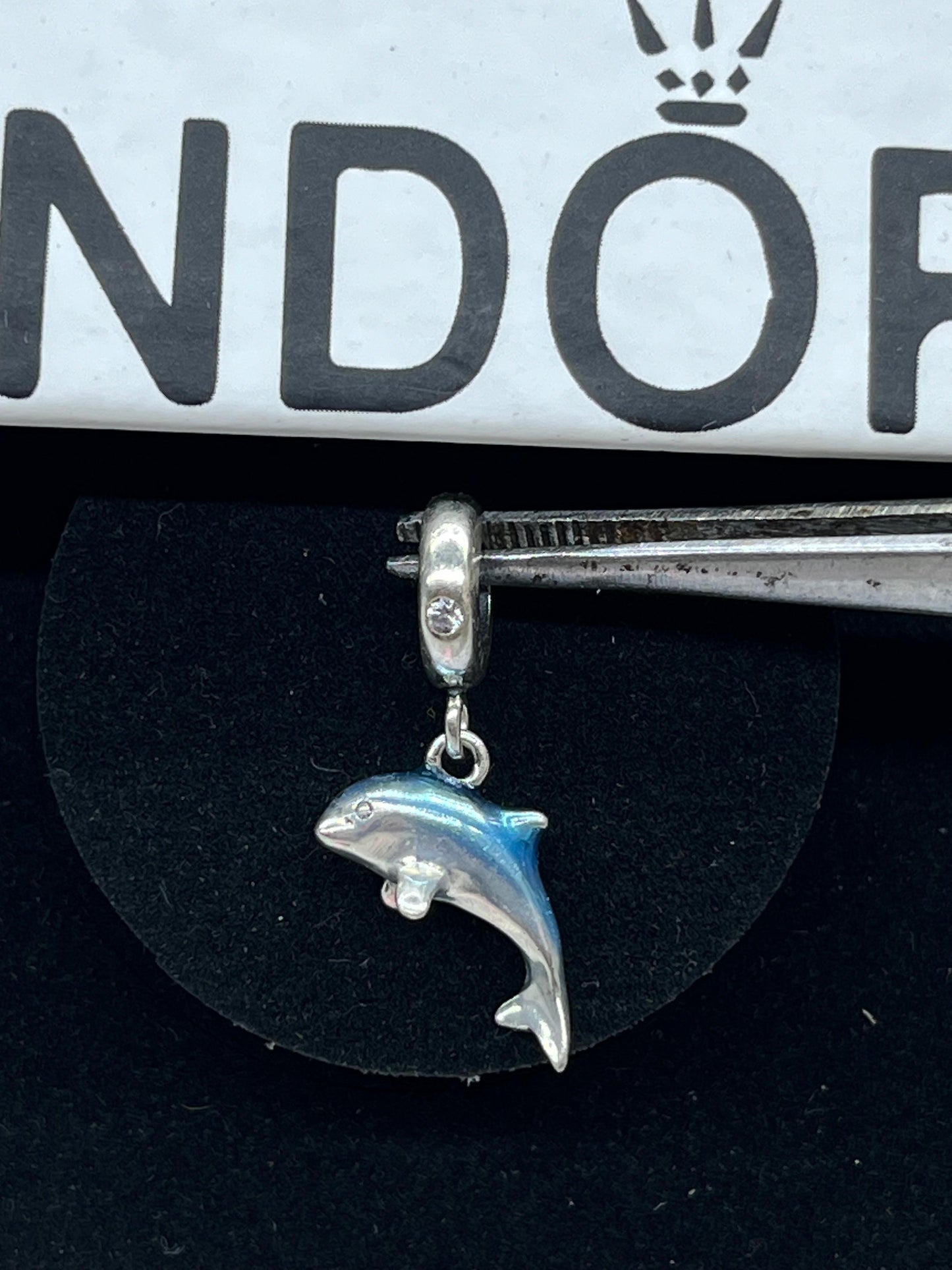 Shimmering Dolphin Dangle Charm