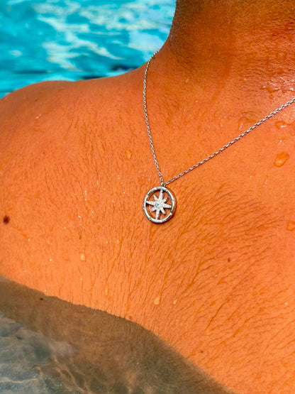 Northstar Necklace for Men's Sterling Silver 925s -48cm