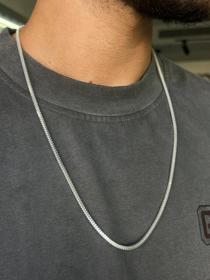 Square Link chain For Men Sterling Silver - 925