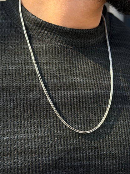 Costie Necklace for Men's Sterling Silver 925s- 62cm-2mm