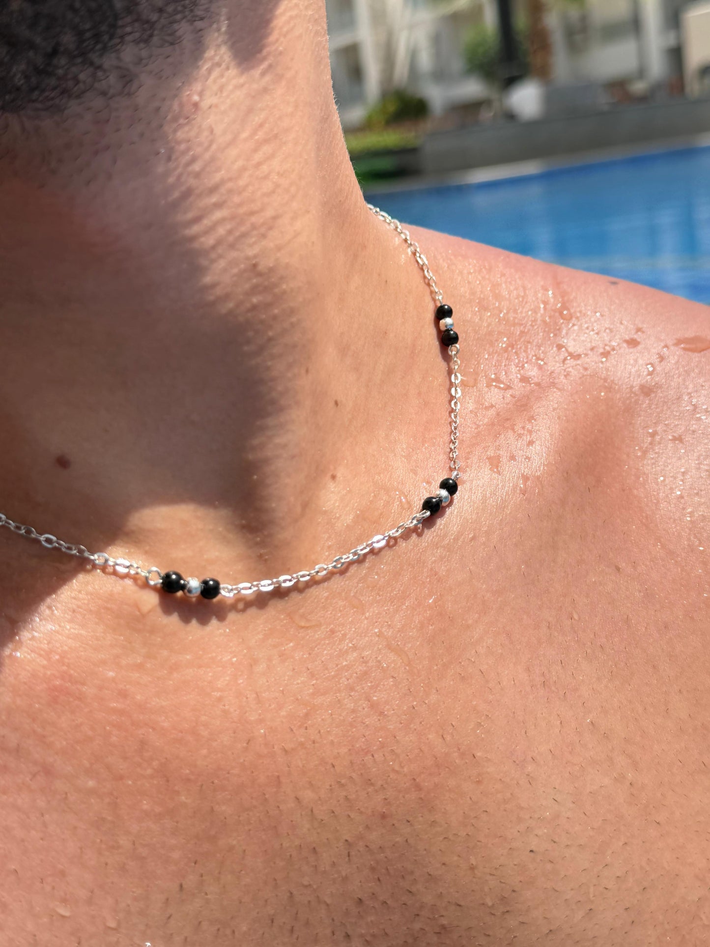BLACK ZONE Chain in Sterling Silver 925s