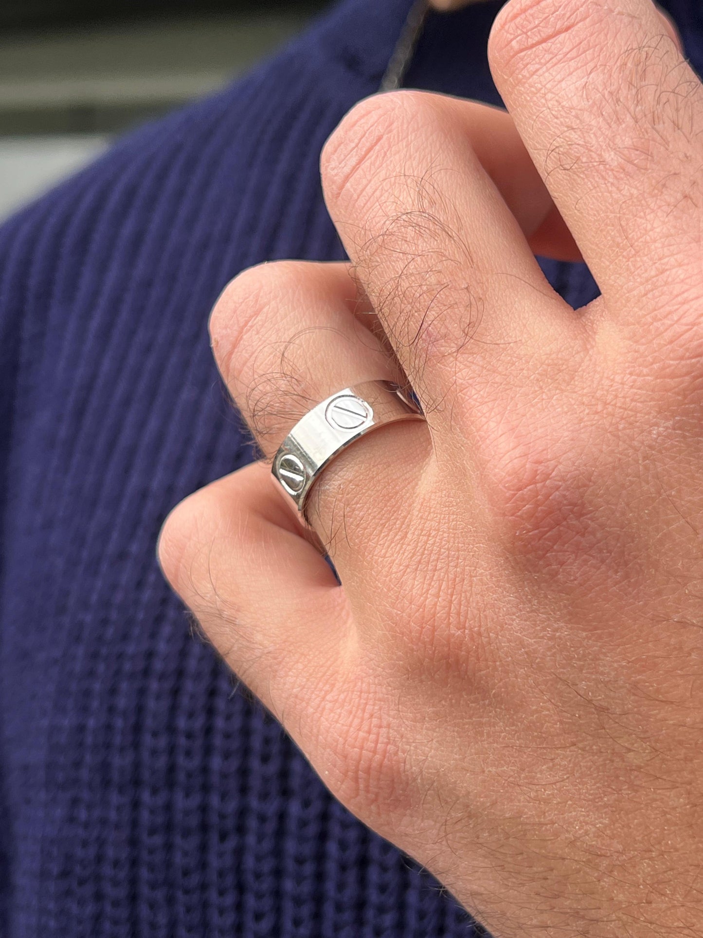 Designer band -for Men's Sterling Silver 925s