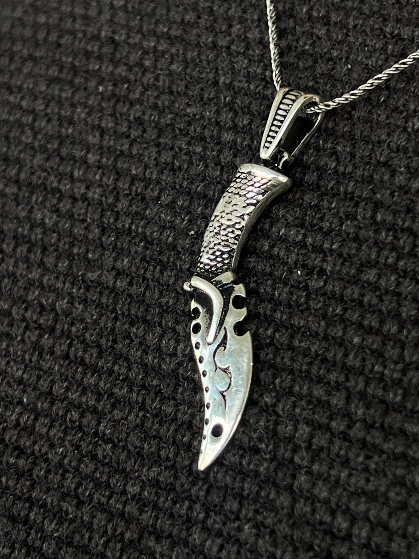 Knife Pendant – S925 Silver-4cm