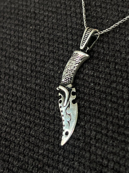 Knife Pendant – S925 Silver-4cm
