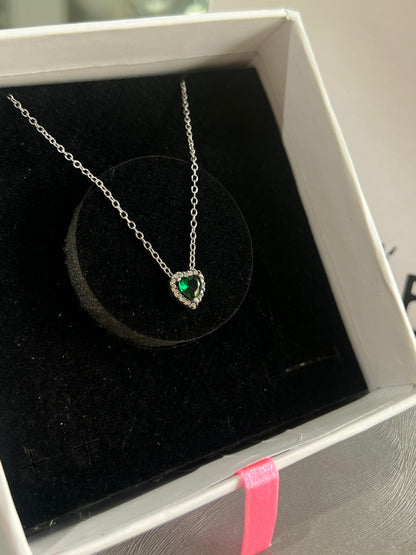 Heart Necklace -Italian Silver 925