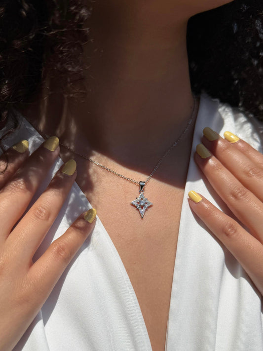 Starlight Necklace in Sterling Silver 925s