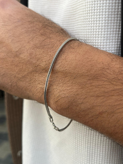 Oxidized Costie Bracelet for Men's Sterling Silver 925s