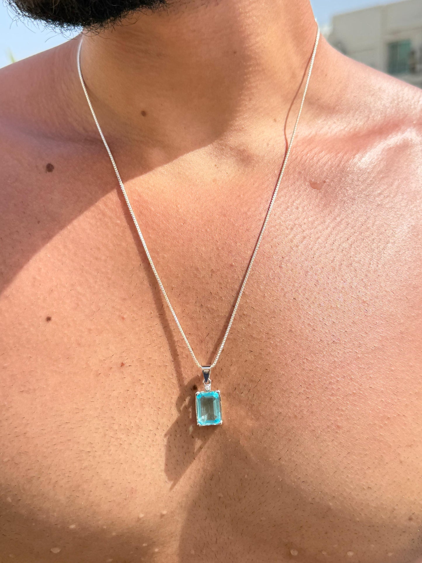 AquaMan Necklace in Sterling Silver 925s