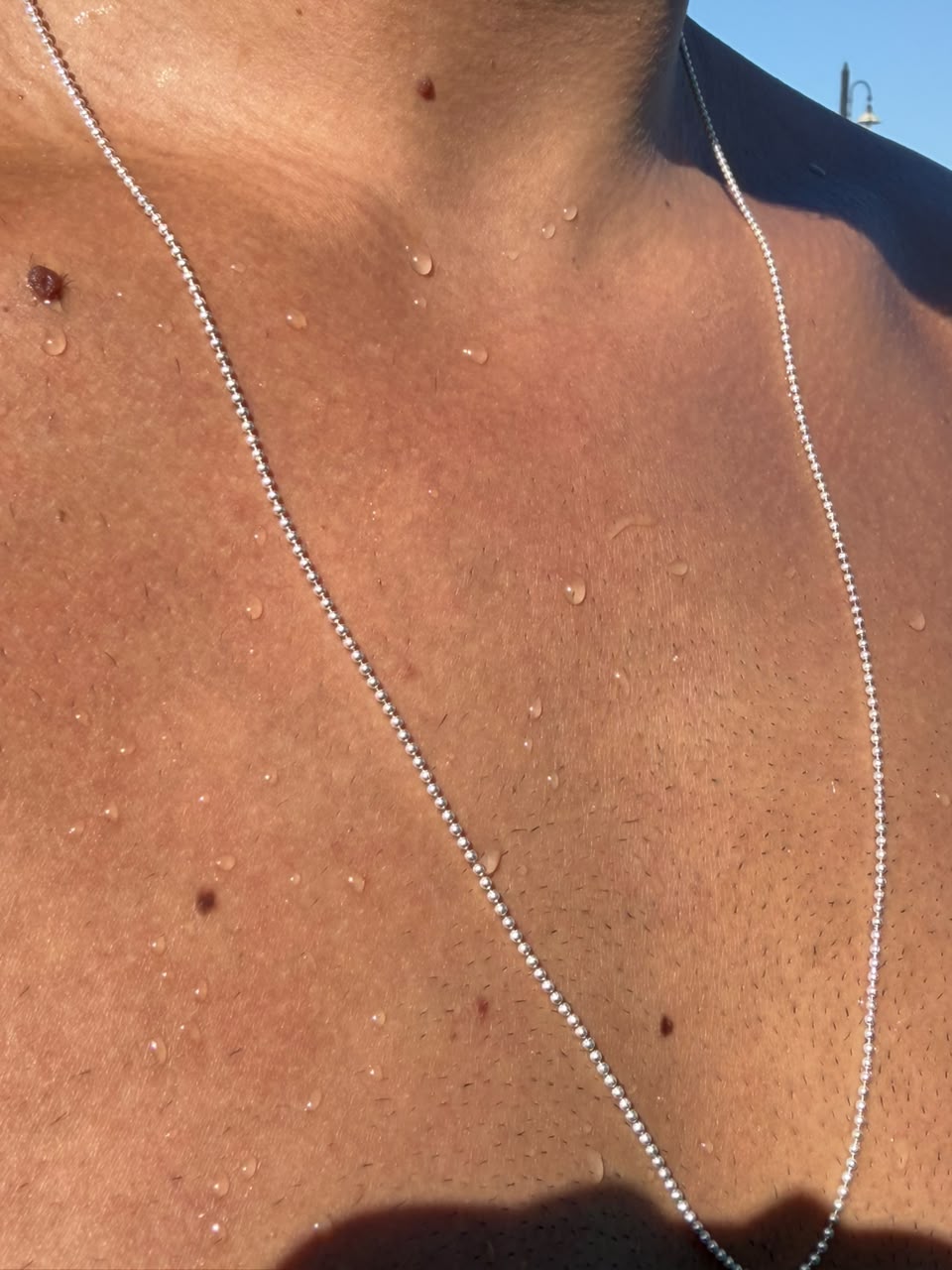 Beads Necklace for Men's Sterling Silver 925s (1.5mm)