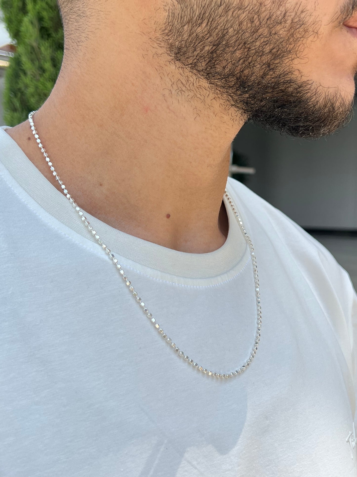 Cubes Necklace for Men's Sterling Silver 925s