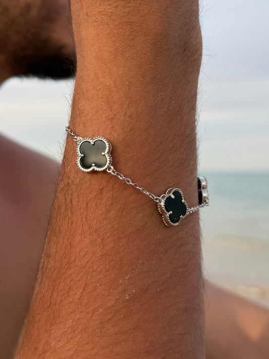 3-Clovers Bracelet in Sterling Silver S925