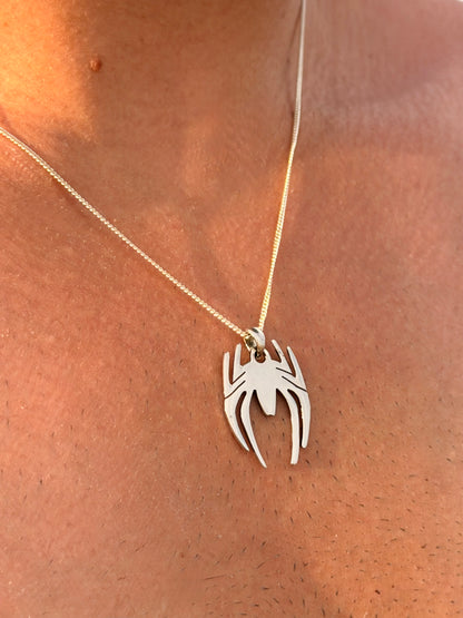 Spider Necklace for Men's Sterling Silver 925s