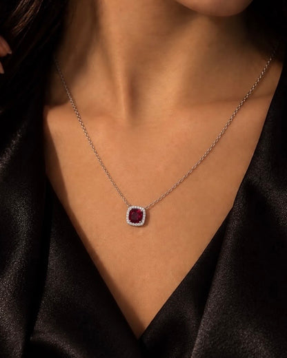 Pop Colors Cubic Zirconia Necklace in Sterling Silver 925s