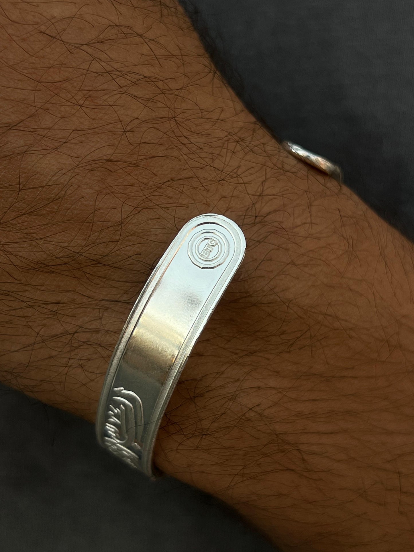 BTC Pure 999 Fine Silver - 1 Ounce- islamic Bangle for Men
