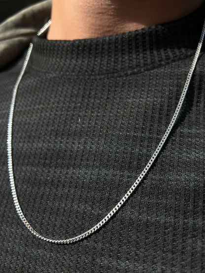 Grommet Necklace for Men's Sterling Silver 925s- (60cm)