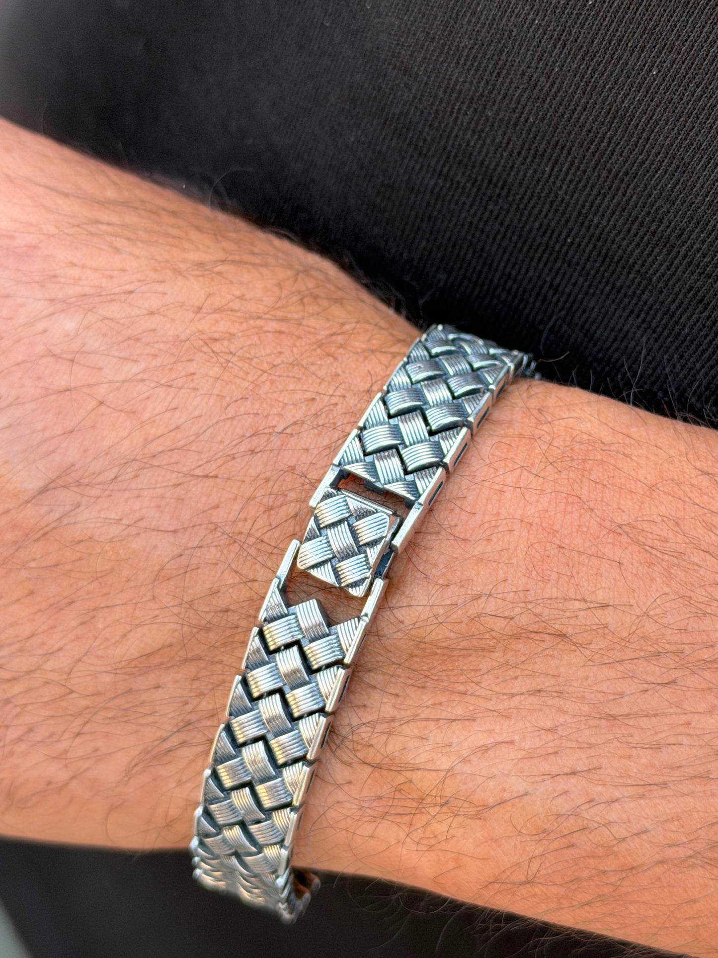Dominus Bracelet Sterling Silver 925s(21cm-11.5mm)