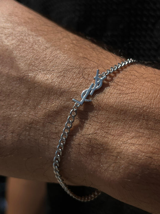 YSL Bracelet for Men's Sterling Silver 925s