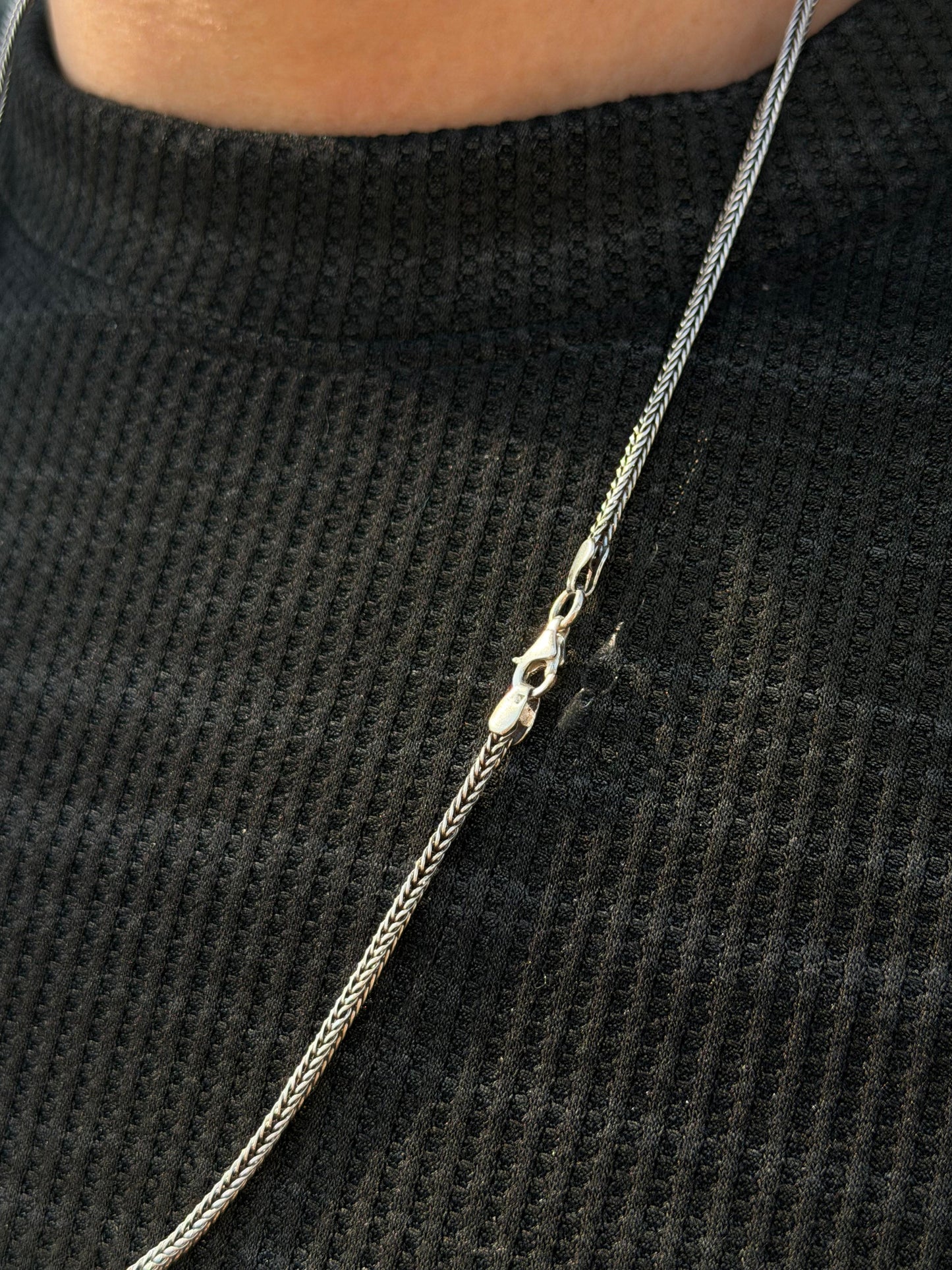 Costie Necklace for Men's Sterling Silver 925s- 62cm-2mm