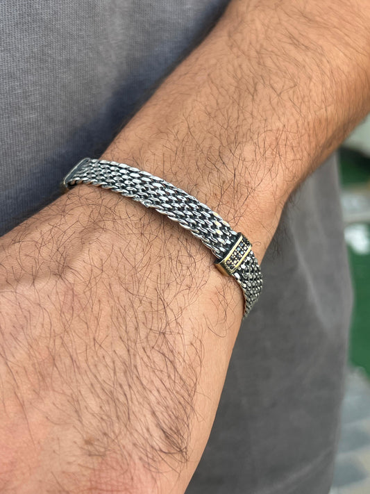 Spartan Grip Bracelet for Men's Sterling Silver 925s