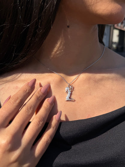 (2) Mommy Necklace in Sterling Silver 925s