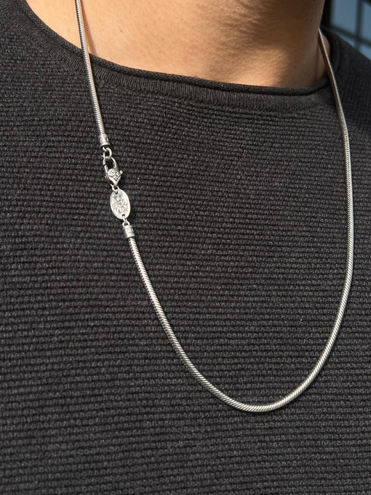 Thick Rattail Necklace For Men Sterling Silver925-64.5cm